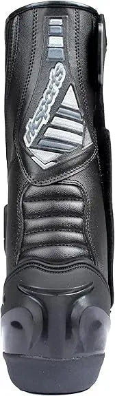 Black Women/Men Motorcycle Long Leather Boots Waterproof Motorbike Motorcycle Riding Shoes All Sizes Armored Sports/Touring