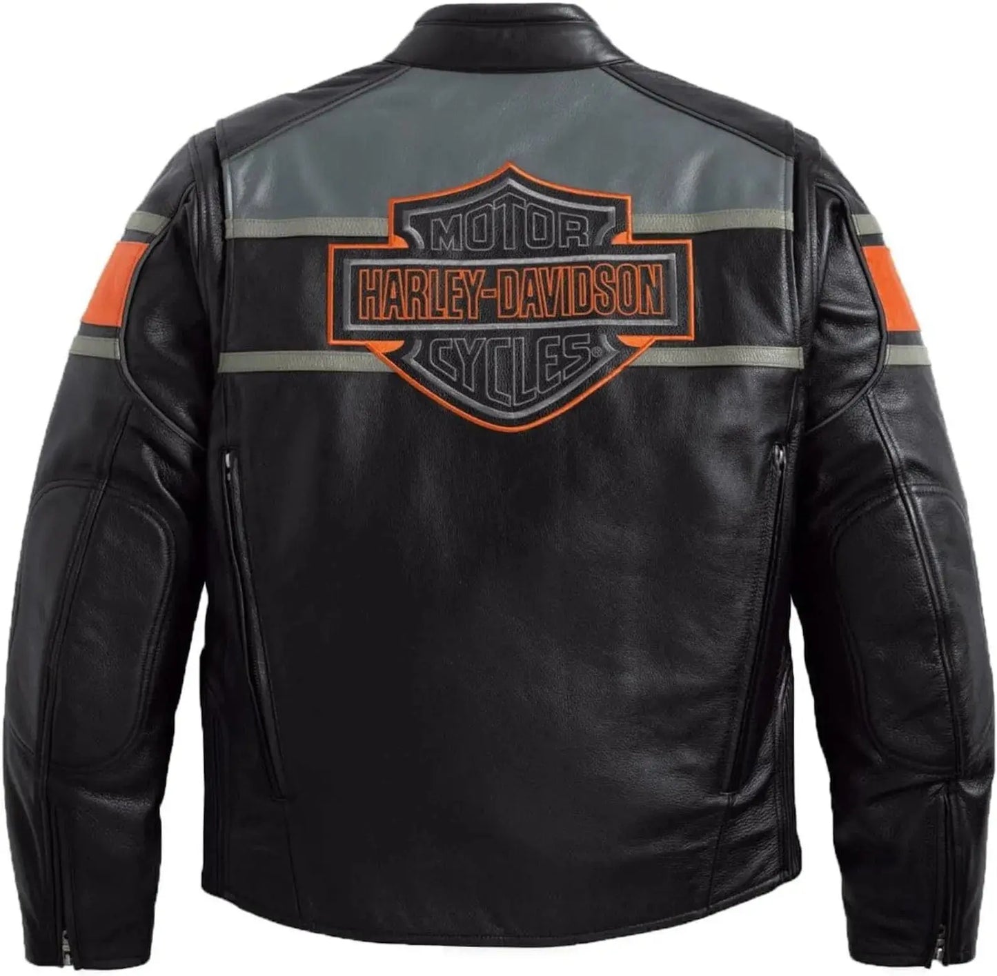 Harley Davison New Men's Handmade Cowhide Motorbike Racing Leather Jacket For Motorcycle Riders