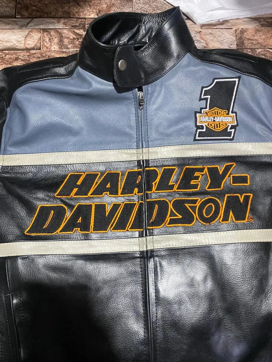Harley Davison New Men's Handmade Cowhide Motorbike Racing Leather Jacket For Motorcycle Riders