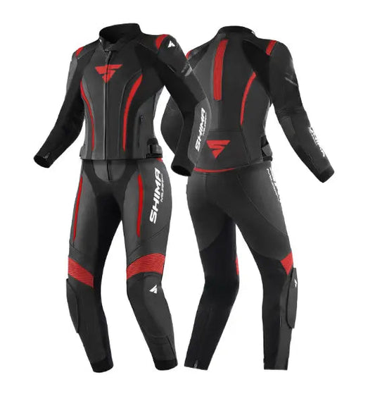 SHIMA WOMEN BIKER MOTO GP MOTORCYCLE MOTORBIKE COWHIDE LEATHER RACING CE-RATED SUIT