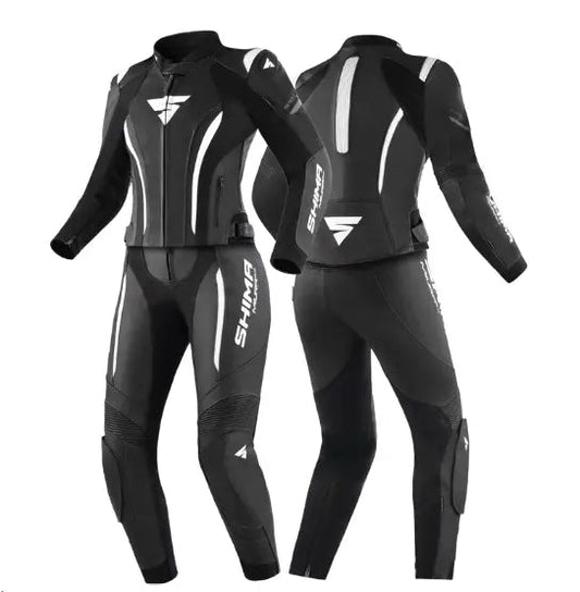 SHIMA WOMEN BIKER MOTO GP MOTORCYCLE MOTORBIKE COWHIDE LEATHER RACING CE-RATED SUIT