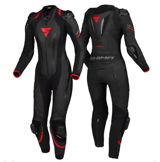 SHIMA WOMEN BIKER MOTO GP MOTORCYCLE MOTORBIKE COWHIDE LEATHER RACING CE-RATED SUIT